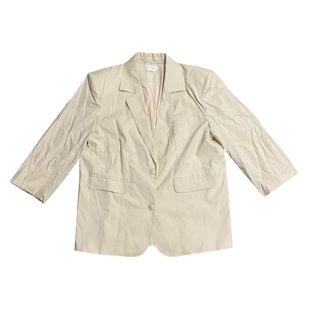 Lovers and‎ Friends large light blazer jacket business casual linen blend